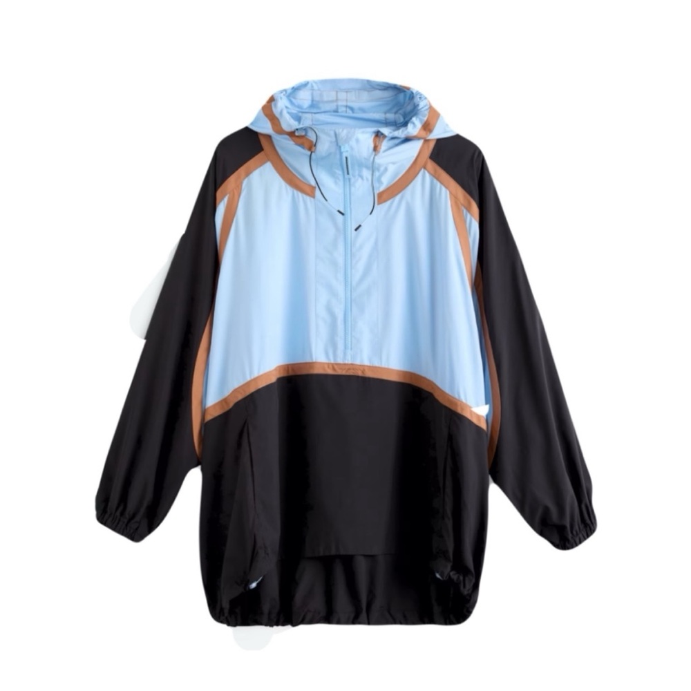 Free People Like the Wind Colorblock Windbreaker (Size: M)